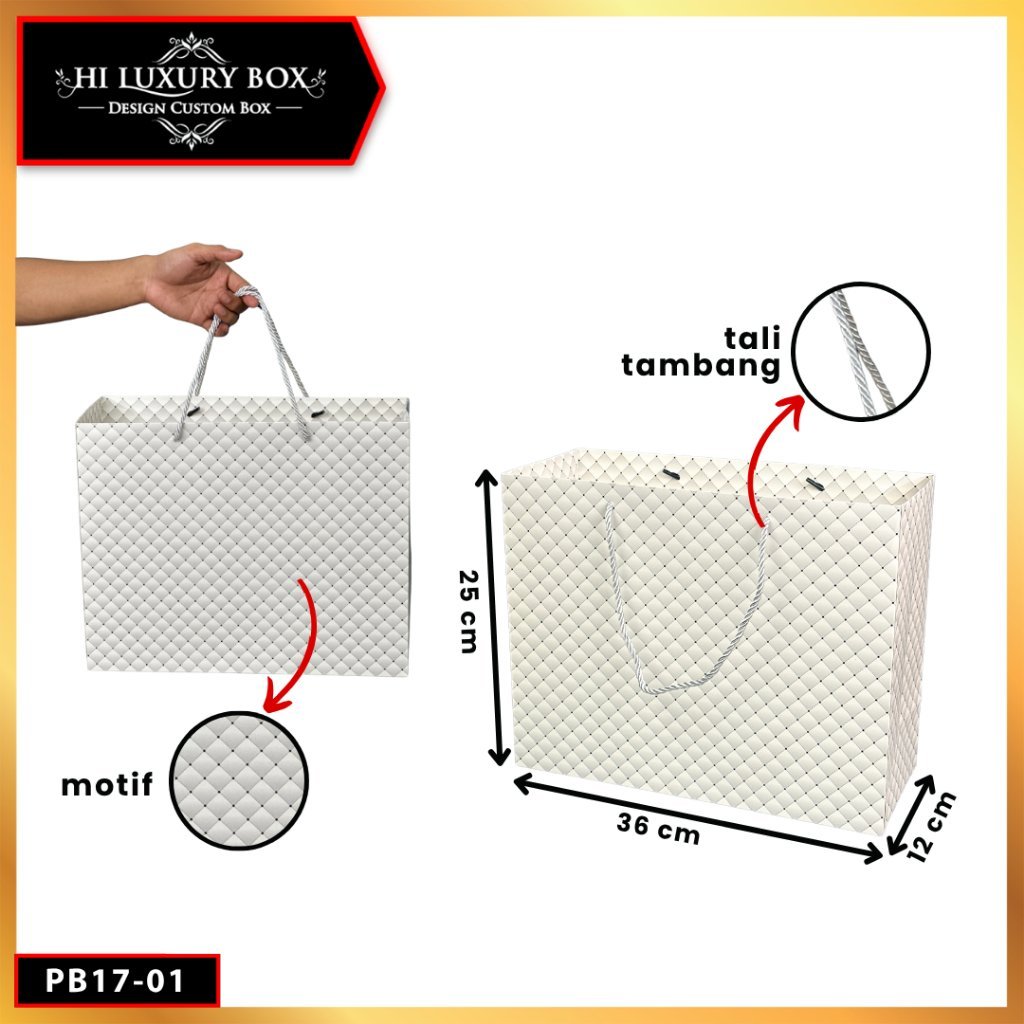 Paper Bag Hadiah Jumbo / Premium Gift Bag / Tas Kado Jinjing / PB17 - Image 2