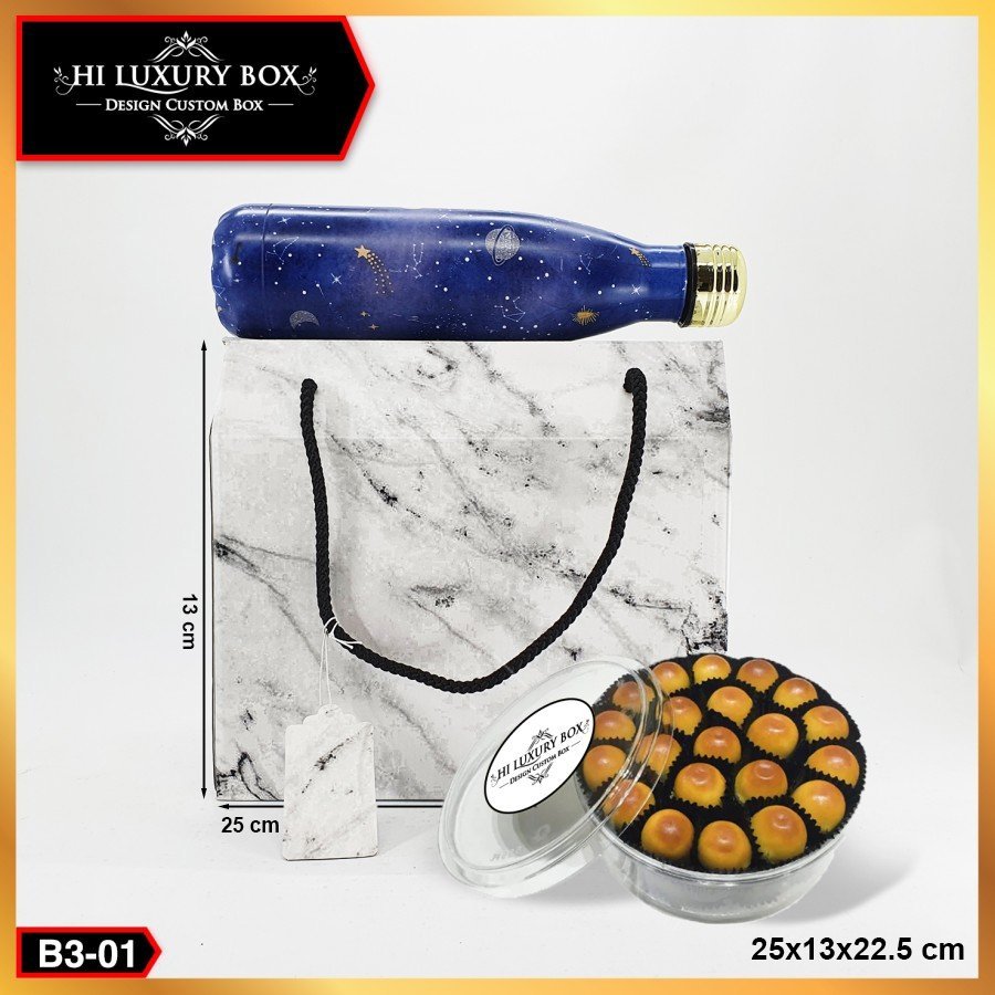 Kotak Kue - Gable Box - Box Marble - Souvenir Box - Kotak Packaging-B3-11 - Image 2