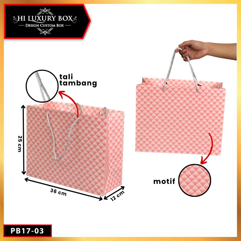 Paper Bag Hadiah Jumbo / Premium Gift Bag / Tas Kado Jinjing / PB17 - Image 4