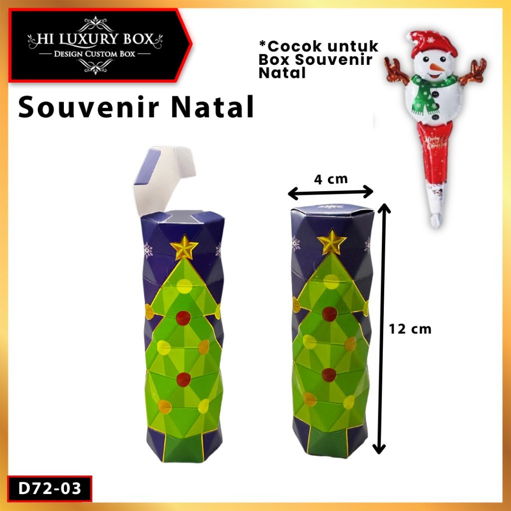 Box Natal / Kotak Kado Christmas /Souvenir Natal / D72 - Image 4