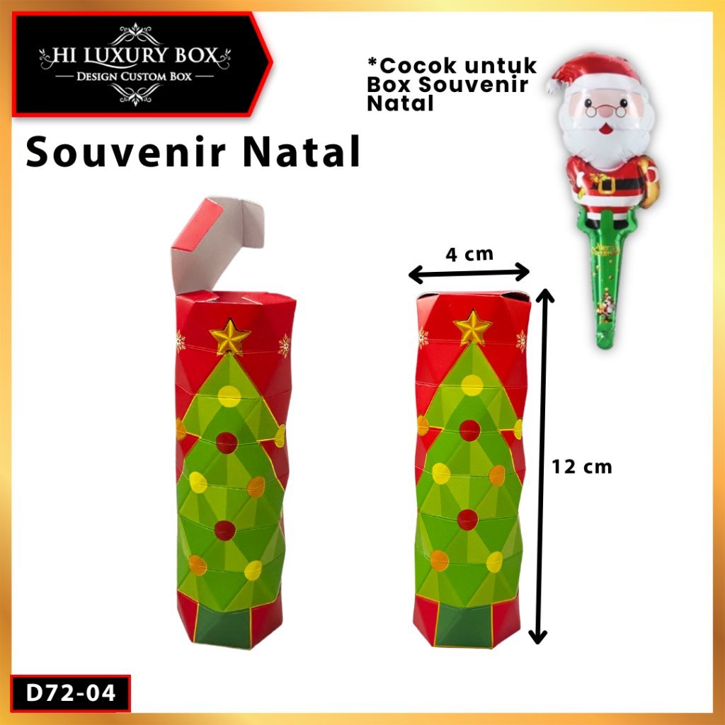 Box Natal / Kotak Kado Christmas /Souvenir Natal / D72 - Image 5