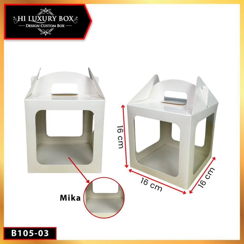 Gable Box-Cupcake-Box Puding-Kotak Kue-Kue muffin - B105 - Image 4