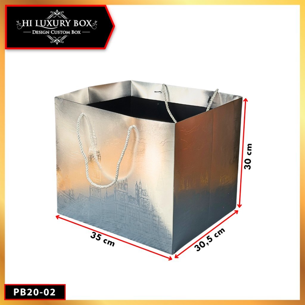 Paper Bag Hadiah Jumbo PB20-01 Motif Ekstetik Premium Gift Bag Tas Kado Jinjing 37,5 cm x 15 cm x 35 cm - Image 3