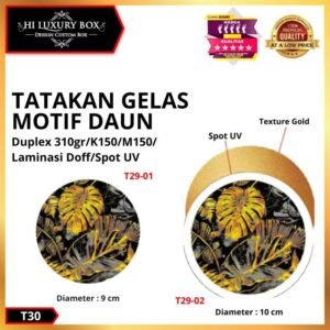 Tatakan Gelas Coaster Alas Anti Panas Cangkir Coffee T30
