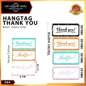 Hangtag|Hangtag Murah|Hangtag Thank You|Hangtag Terima Kasih|H84
