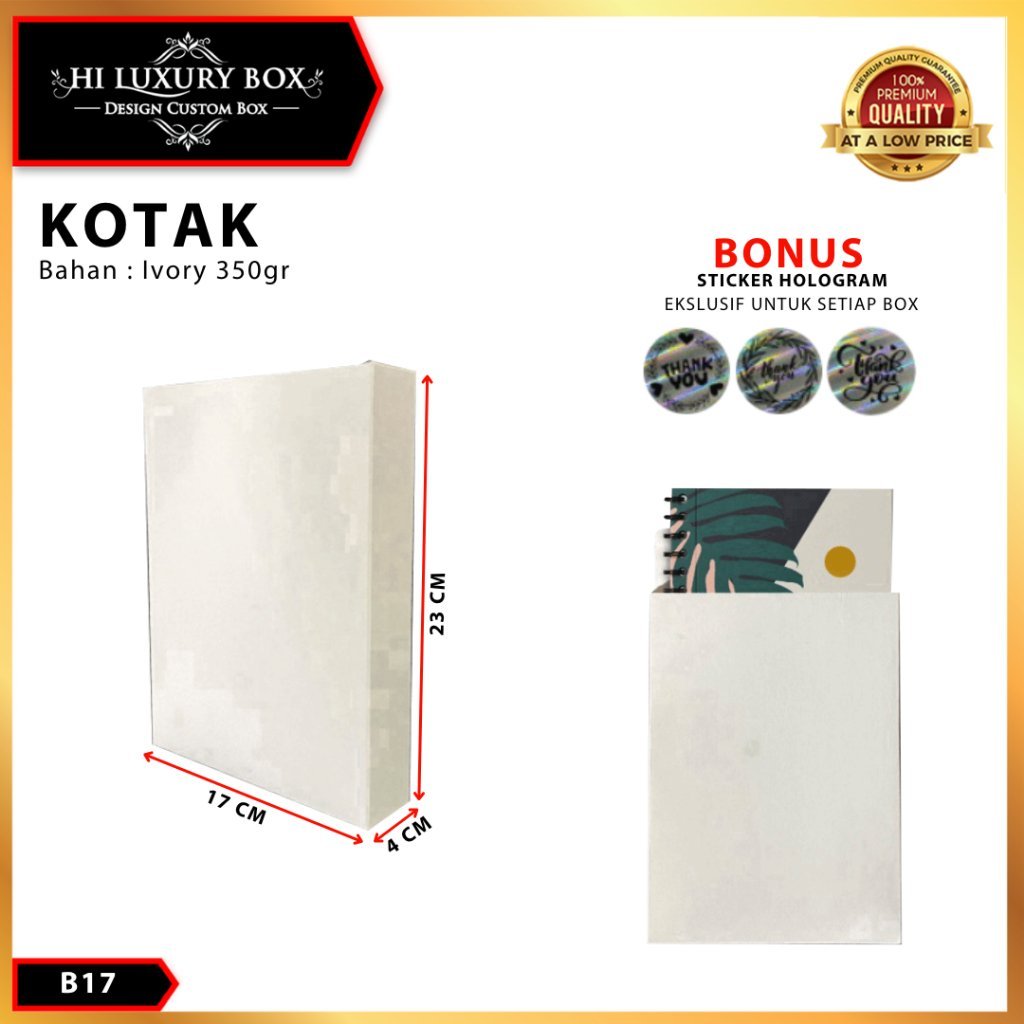 Kotak Packaging - Kotak Kemasan - Box Souvenir Hadiah - B17