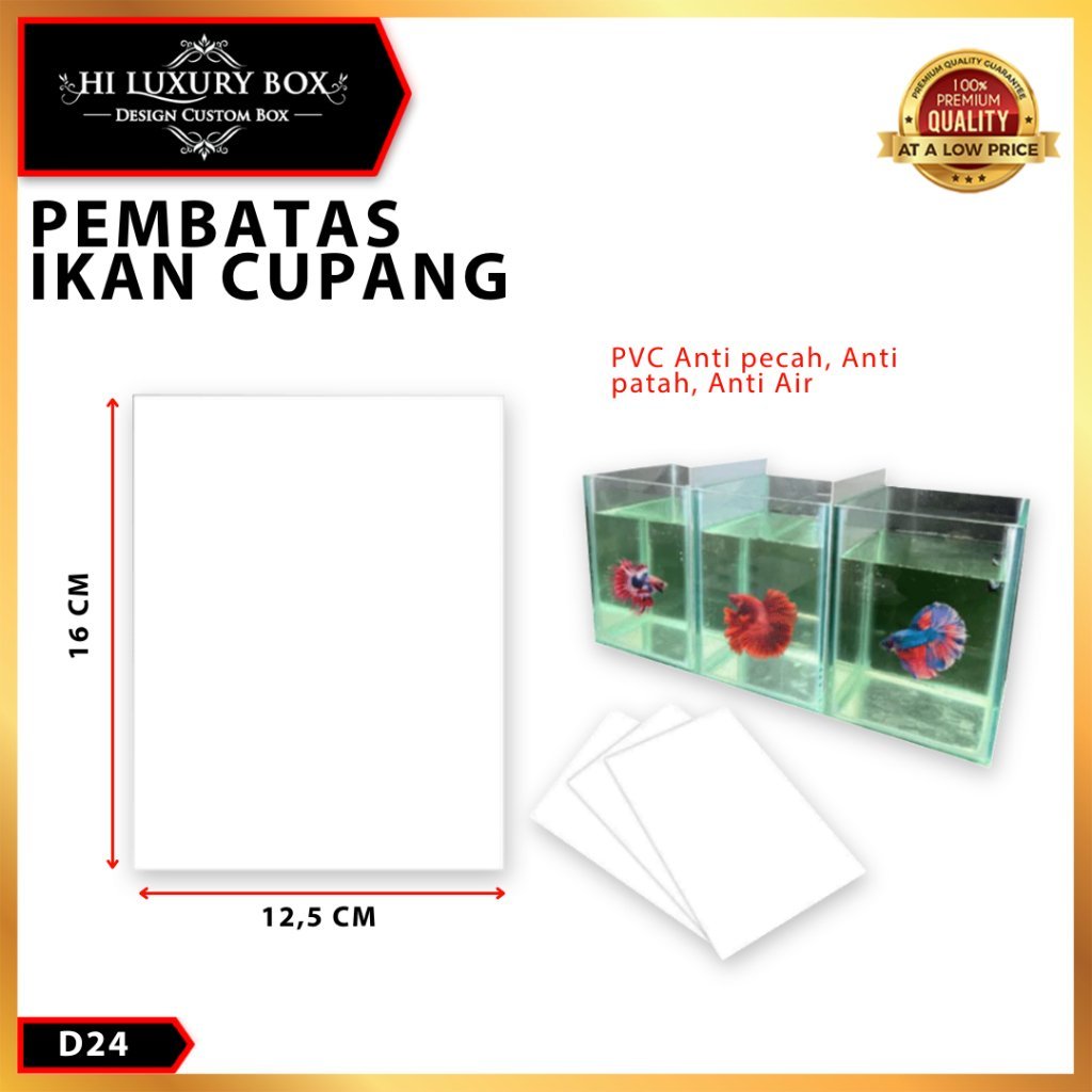 Sekat Aquarium Ikan Cupang - Pembatas aquarium - Sekat aquarium - D24