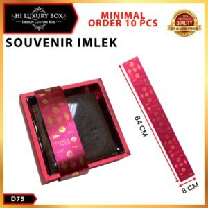 Paper Belt Imlek D75 | Sleeve Imlek Sincia | Hiasan Imlek | Bahan Metalize | Panjang 64 cm | Lebar 8 cm | Minimal Order 10 pcs | Ready Stock