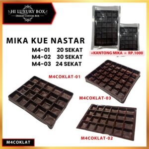Mika Tray Kue Tatakan Sekat Nastar Isi 20/24/30 | M4C