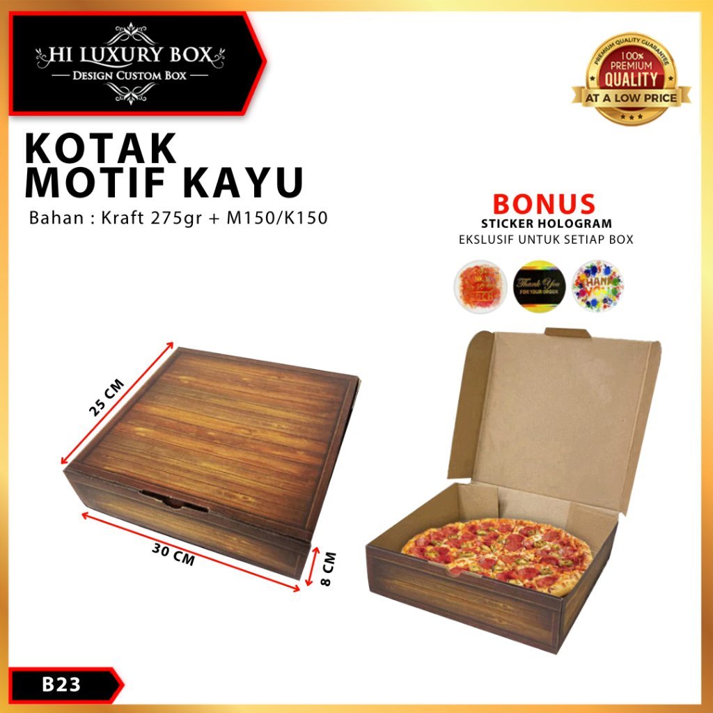 Kotak Packaging|Kue|Serbaguna|Box|Dus|Cake|Pizza|Kado|B23