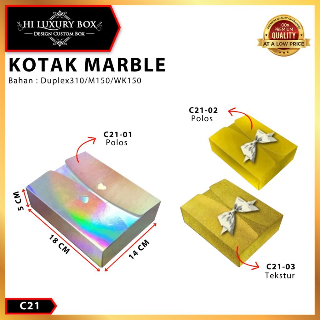 KOTAK SOUVENIR|KADO|PACKAGING|KUE|BOX|DUS|HOLOGRAM|C21