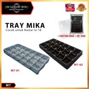 Mika Tray Kue Tatakan Sekat Nastar Isi 18| M7