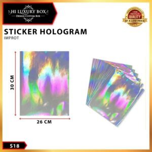 Stiker Hologram|Lembaran|Import|Label|Murah|Aksesoris|26X30CM|S18