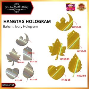 HANGTAG HOLOGRAM|POLOS|MURAH|KARTU UCAPAN|HIASAN|LABEL|AKSESORIS|H131