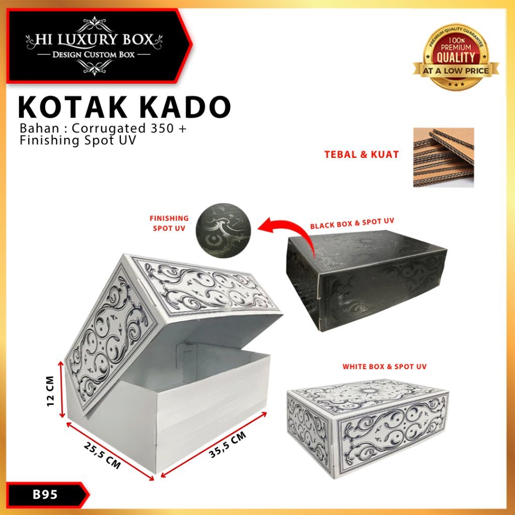 Box Kado - Kotak Hadiah Jumbo - Box Spot Uv - B95