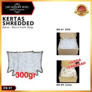 Gift Box Filler Shredded Paper | Kertas Cacah | Kertas Serut | Kraft Murah | 300 gr Isi Packing |D8