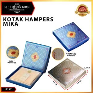 Box Hijab/Box Metalize B117 /Box Premium/Ukuran 19x19x2.5 cm