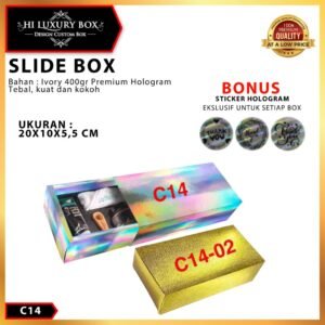 Box Hologram|Kotak Kado|Souvenir|Slide Box|Giftbox|Packaging|C14
