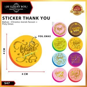 Sticker|Sticker Thank You|Sticker Murah|Sticker Seller|AkesorisS47