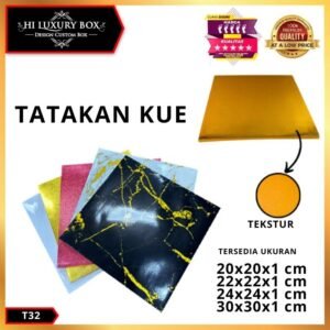 Tatakan Kue|Cake |Alas Kue Sterofoam|Tray|Aksesoris|Kotak|T32