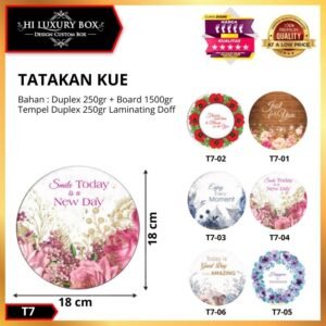 TATAKAN KUE|CAKE BOARD|ALAS KUE|TRAY|AKSESORIS KUE|BULAT|18X18|T7