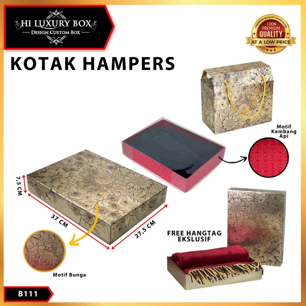 Box Hampers/Box sajadah/Box Premium/Box serbaguna/B111