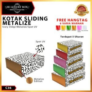 Slide Box/Kotak Kado/Box Premium/Box Hampers/Gift Box - C36