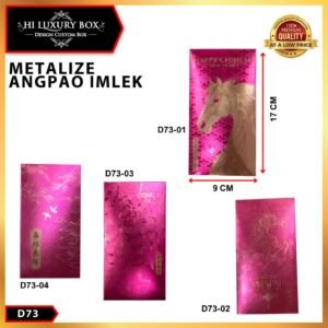 Angpao Imlek Metalize D73-01 D73-02 D73-03 D73-04 D73 Amplop Uang Imlek 17 CM x 9 CM