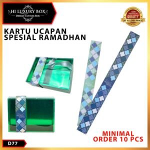 Sleeve Lebaran D77 - Paper Belt Idul Fitri - Aksesoris Box - Minimal Order 10PCS