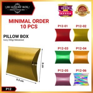 Pillow box - Kotak souvenir - Gift box ulang tahun anak P12