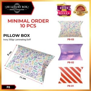 Pillow Box - Gift Box Anak - Kotak Souvenir Kado Ulang Tahun Anak - P8