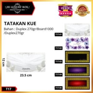 Tatakan Kue|Cake Board|Alas Kue|Aksesoris Kue|Persegi|23.5X12|T17