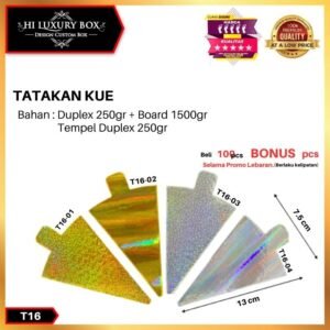 Tatakan Kue|Cake Board|Alas Kue|Tray|Aksesoris Kue|Hologram|7.5X13|T16