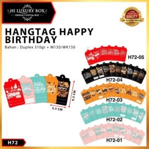 Hangtag|Hangtag Murah|Hangtag Happy Birthday|Hangtag Ulang Tahun|H72