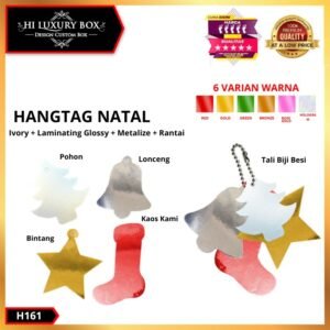 Hangtag Natal - Tag Aksesoris  - Hangtag Merry Christmass - H161