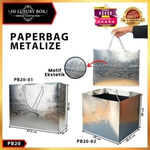 Paper Bag Hadiah Jumbo PB20-01 Motif Ekstetik Premium Gift Bag Tas Kado Jinjing 37,5 cm x 15 cm x 35 cm