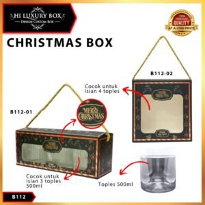 Kotak Natal|Gable Box|Box Hampers|Dus Toples|Packaging Natal|B112
