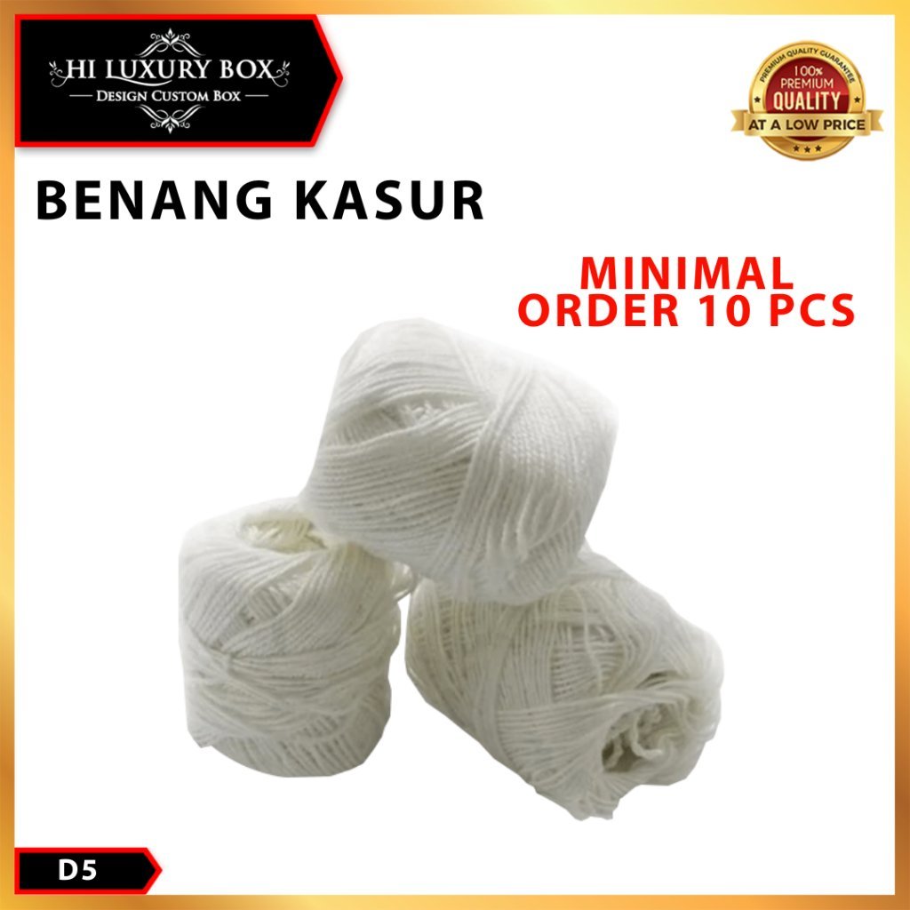 Benang Kasur | Benang Rami | Tali Rami | Tali Kado | Ikat Hangtag Murah | 51 m |D5