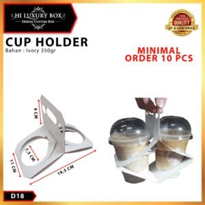 Paper Cup Holder | Cup Holder | Tempat Taruh Gelas | Tatakan Gelas | Paper Cup |D18