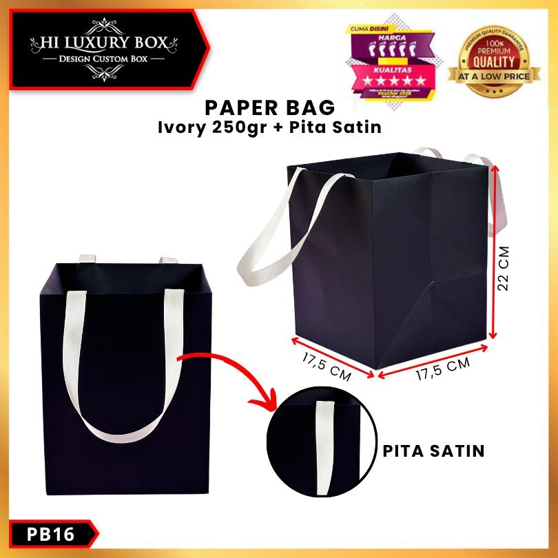 Paper Bag Hadiah / Premium Gift Bag / Tas Kado Jinjing / PB16