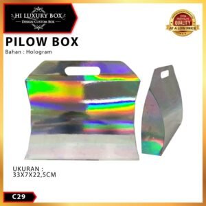 Kotak Kado - Pillow Box - Box HIjab - Gift Box Hologram -  Gable Box - Packaging - Souvenir - Bridesmaid C29