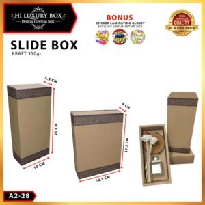 Slide Box|Kardus|Dus|Packaging|Dus murah|Kotak Kraft slide| A2-28
