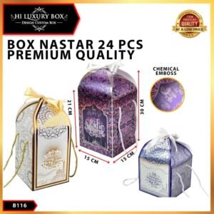Box Hampers/Box Kuba Metalize B116/Toples 500gr-Box Premium B116
