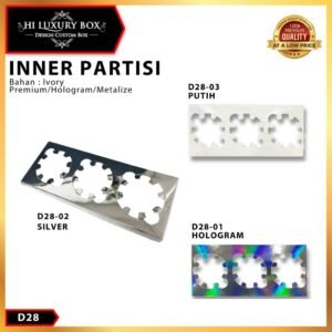Inner Cupcake Isi 3/ Partisi Cupcake Silver/D28