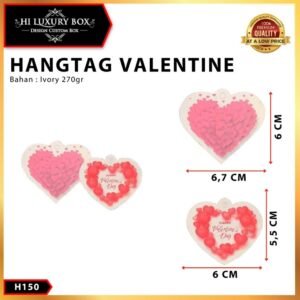 Label Hangtag Valentine Premium Murah Ivory Aksesoris H150