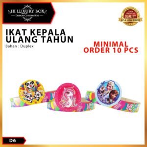 Topi Ulang Tahun | Karakter | Topi Pesta | Duplex | Murah | 64x3 |D6