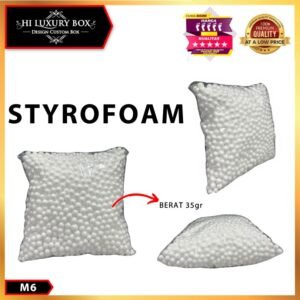 Butiran Gabus Sterofoam / Styrofoam Bola Putih Hiasan Souvenir / Aksesoris Hampers/M6