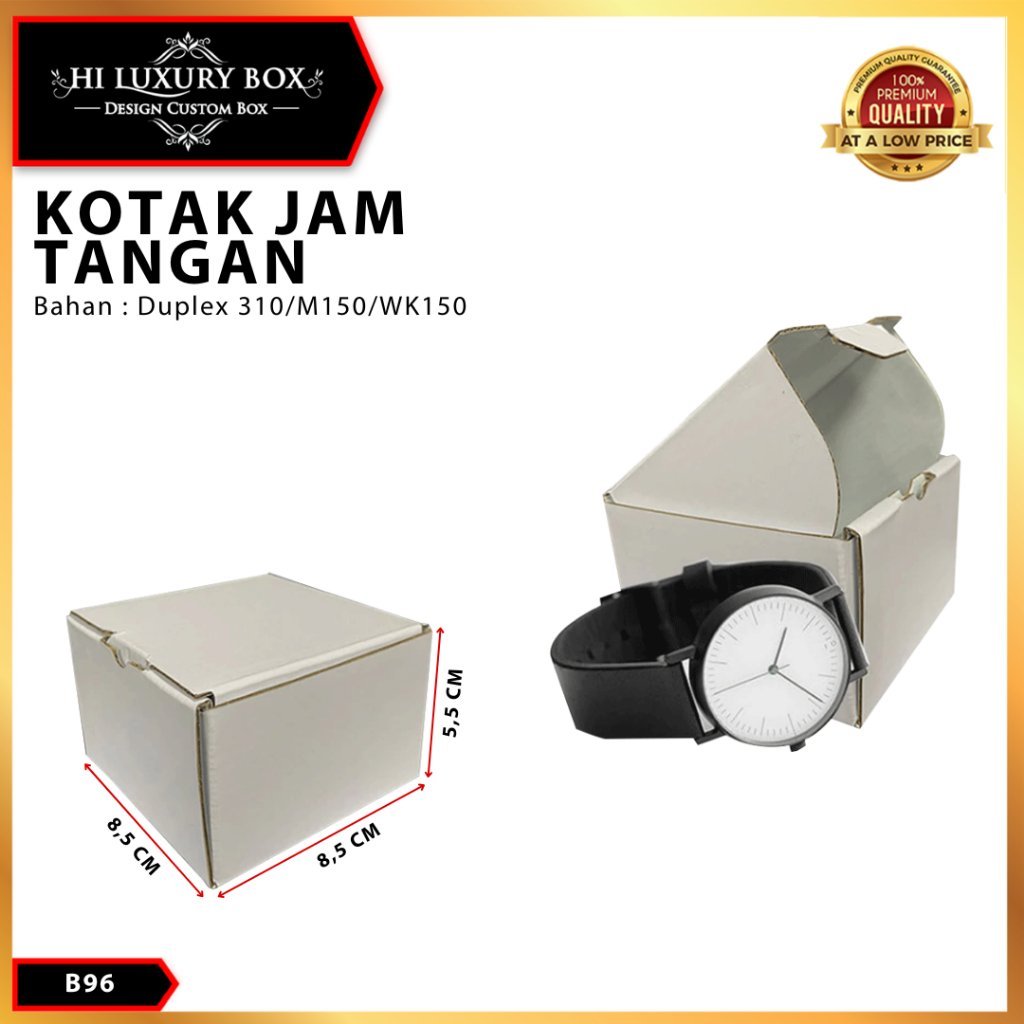 Box Jam Tangan/Kotak Kado/Souvenir/Box kraft/Box murah- B96