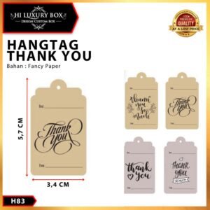 Hangtag|Hangtag Murah|Hangtag Thank You|Hangtag Terima Kasih|H83