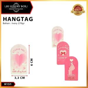Label Hangtag Valentine Premium Murah Ivory Aksesoris H151
